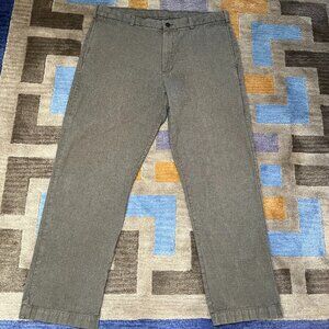 Roundtree & Yorke Men's Pants Chinos 40x31 Flat Front Brown Cotton "Tweed"
